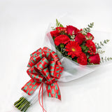 12 PCS Double Sided Printed Christmas Pull Ribbon Bows for Gift Wrapping