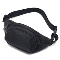 Casual Chest Bag Multi-Pocket Waist Bag for Sports Traveling Workout Black