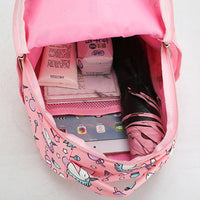 Unicorn Backpack Cartoon School Bag Kids Bookbag Printing Rucksack Pink