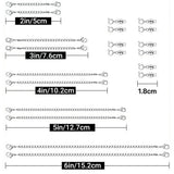 20Pcs Set Necklace Extenders and Clasps for Bracelet Chain Extension Jewelry Repair Kit White