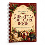 Christmas Gift Card Book DIY Spiral Bound with Handwritten Note Pages Style 2