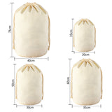 10 PCS Reusable Canvas Drawstring Storage and Gift Bags