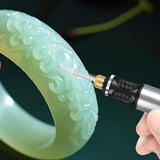 Electric Engraver Pen with 30 Bits & 3 Adjustable Speeds for Metal Wood Glass Silver