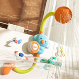 Baby Bath Shower Head Kid Shower Sprinkler Shower Water Spray Bathtub Fountain Toy Blue Elephant