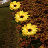 2 Pack Solar Sunflower Garden Lights Outdoor LED Flower Stake Lights for Yard Patio Pathway Lawn Balcony Decoration