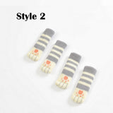 32Pcs Set Cat Paw Style Slip-On Chair Leg Socks Soft Acrylic Furniture Protectors for Hardwood Tile Floors