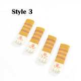 32Pcs Set Cat Paw Style Slip-On Chair Leg Socks Soft Acrylic Furniture Protectors for Hardwood Tile Floors