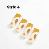32Pcs Set Cat Paw Style Slip-On Chair Leg Socks Soft Acrylic Furniture Protectors for Hardwood Tile Floors
