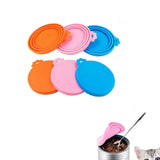 4 Pcs Silicone Can Covers for Pet Food Reusable Stretchable Can Lid for 65mm 75mm 85mm Cans