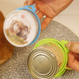 4 Pcs Silicone Can Covers for Pet Food Reusable Stretchable Can Lid for 65mm 75mm 85mm Cans
