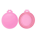 4 Pcs Silicone Can Covers for Pet Food Reusable Stretchable Can Lid for 65mm 75mm 85mm Cans
