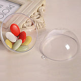 10Pcs DIY Plastic Christmas Ball Clear Xmas Tree Hanging Ball Xmas Tree Decor Ornaments