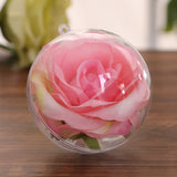 10Pcs DIY Plastic Christmas Ball Clear Xmas Tree Hanging Ball Xmas Tree Decor Ornaments
