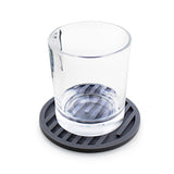 6Pcs Silicone Drink Coasters Non-Slip Cup Coasters Table Protection Mats for Home Kitchen Bar Grey