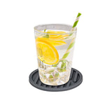 6Pcs Silicone Drink Coasters Non-Slip Cup Coasters Table Protection Mats for Home Kitchen Bar Grey