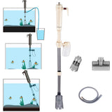 Battery Operated Electric Fish Tank Vacuum Cleaner Aquarium Gravel Cleaner Sand Washer Set