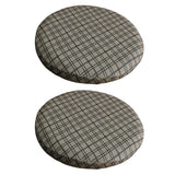 2Pcs Stretch Round Bar Stool Cushion Covers Seat Covers Seat Slipcovers Coffee