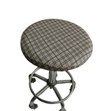 2Pcs Stretch Round Bar Stool Cushion Covers Seat Covers Seat Slipcovers Coffee