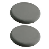 2Pcs Stretch Round Bar Stool Cushion Covers Seat Covers Seat Slipcovers Grey