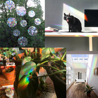 10 Pieces Suncatcher Window Sticker Window Clings Static Rainbow Sun Catcher Window Decal