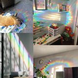 24 Pieces Suncatcher Window Sticker Window Clings Static Rainbow Sun Catcher Window Decal