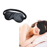 Mulberry Silk Sleeping Eye Mask Soft Breathable Blackout Eyeshade Black