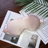 Mulberry Silk Sleeping Eye Mask Soft Breathable Blackout Eyeshade Pink