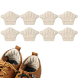 4 Pairs of Anti-Slip Heel Grips Soft Shoe Inserts for High Heels Flats Boots Beige