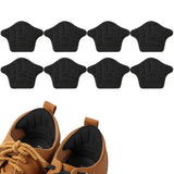 4 Pairs of Anti-Slip Heel Grips Soft Shoe Inserts for High Heels Flats Boots Black