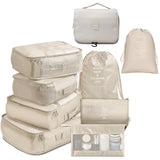 Set of 10pcs Travel Packing Cubes Storage Pouches Luggage Organizers
