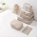 Set of 10pcs Travel Packing Cubes Storage Pouches Luggage Organizers