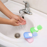 10 Boxes Portable Disposable Thin Soap Sheets Travel Hiking Washing Hand Bath Toiletry Soap Thin Sheets