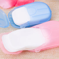 10 Boxes Portable Disposable Thin Soap Sheets Travel Hiking Washing Hand Bath Toiletry Soap Thin Sheets