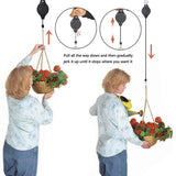4Pcs Adjustable Plant Pull-Down Hangers Hanging Basket Hook for Indoor Outdoor Use (Copy)