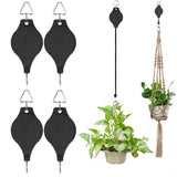 4Pcs Adjustable Plant Pull-Down Hangers Hanging Basket Hook for Indoor Outdoor Use (Copy)