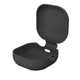 2Pcs Silicone Headphone Protective Case Wireless Earphone Cover with Carabiner for Samsung Galaxy Buds2/ Buds Live/Buds Pro Blue and Black