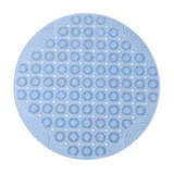 Anti Slip Shower Mat Feet Scrub Mat Exfoliates Feet Scrubber Suction Cups Mat Blue