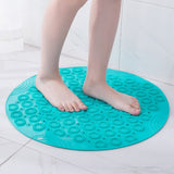 Anti Slip Shower Mat Feet Scrub Mat Exfoliates Feet Scrubber Suction Cups Mat Green