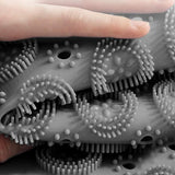 Anti Slip Shower Mat Feet Scrub Mat Exfoliates Feet Scrubber Suction Cups Mat Grey