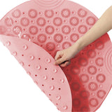 Anti Slip Shower Mat Feet Scrub Mat Exfoliates Feet Scrubber Suction Cups Mat Pink