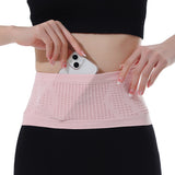Invisible Running Fanny Pack Running Waist Bag Slim Running Belt Pink