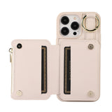 PU Leather Phone Case Crossbody Phone Cover Wallet Purse with RFID Blocking Card Holder Beige