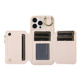 PU Leather Phone Case Crossbody Phone Cover Wallet Purse with RFID Blocking Card Holder Beige