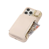 PU Leather Phone Case Crossbody Phone Cover Wallet Purse with RFID Blocking Card Holder Beige