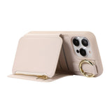 PU Leather Phone Case Crossbody Phone Cover Wallet Purse with RFID Blocking Card Holder Beige