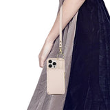 PU Leather Phone Case Crossbody Phone Cover Wallet Purse with RFID Blocking Card Holder Beige