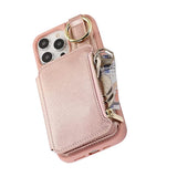 PU Leather Phone Case Crossbody Phone Cover Wallet Purse with RFID Blocking Card Holder Rose Gold