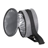 Football Shape Insulated Lunch Bag Portable Picnic Thermal Bag Reusable Camping Cooler Bag Grey