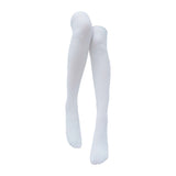 Pair of Women Thigh High Socks Cotton Over Knee Socks Long Knee High Socks White