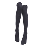 Pair of Women Thigh High Socks Cotton Over Knee Socks Long Knee High Socks Dark Grey